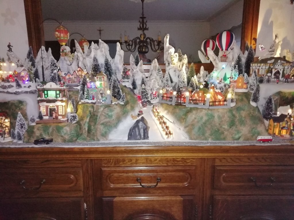 mooie kerstdorp, Ophalen, Gebruikt