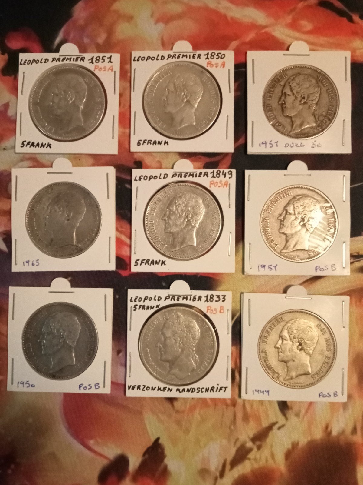 Zilveren Munten Collectie Leopold Premier, Ophalen of Verzenden, Munten