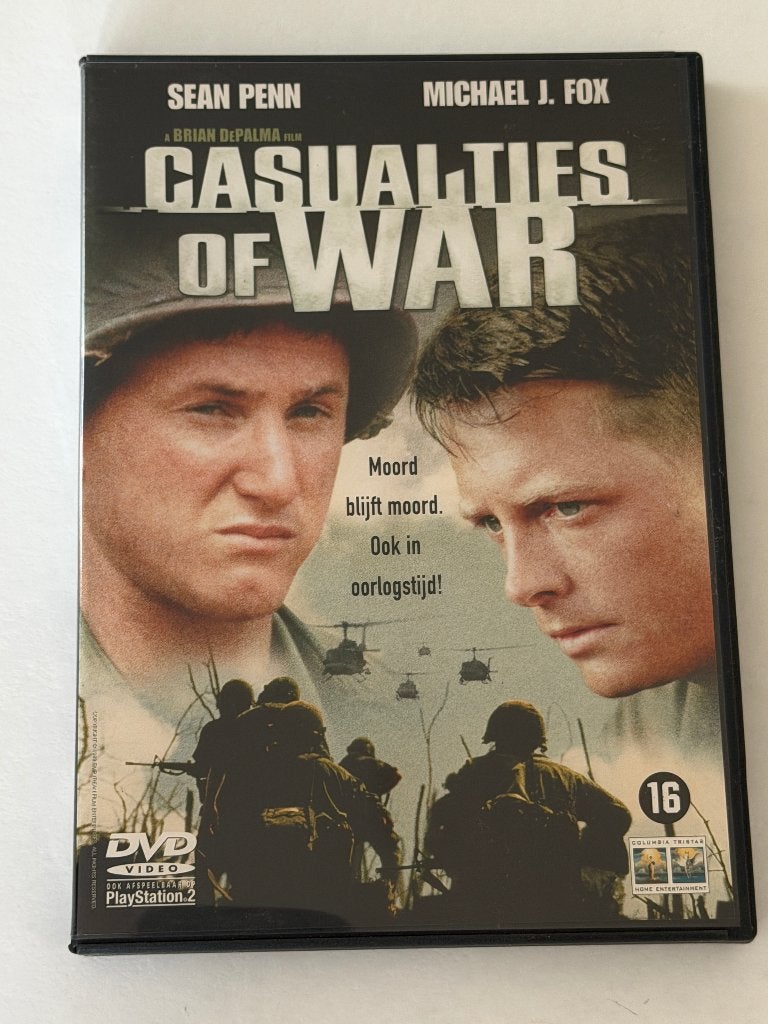Casualties of War (DVD) Sean Penn, Micheal J. Fox, Vanaf 16 jaar, Ophalen of Verzenden, Gebruikt, Oorlog