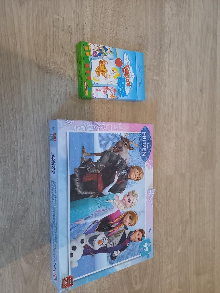 Puzzel frozen en kwartet spel dobus, Enlèvement, Comme neuf, Jeu(x) des sept familles