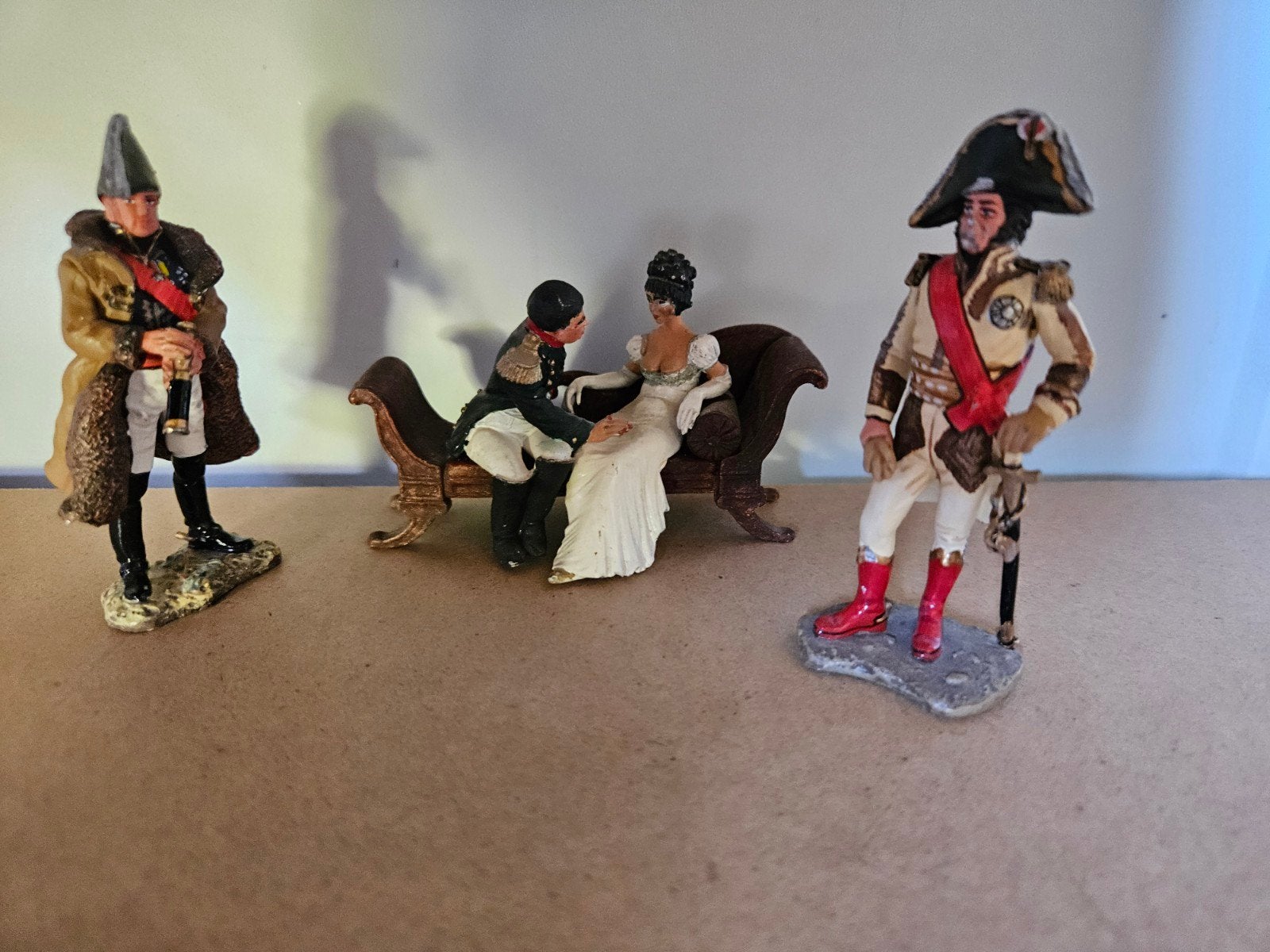 3 figurines soldats Napoléon, Enlèvement ou Envoi, Comme neuf, Humain