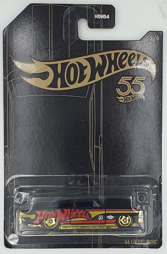 Hot Wheels - 55th Anniversary - '66 Chevy Nova - HLK00, Hobby & Loisirs créatifs, Voitures miniatures | Échelles Autre, Neuf, Voiture