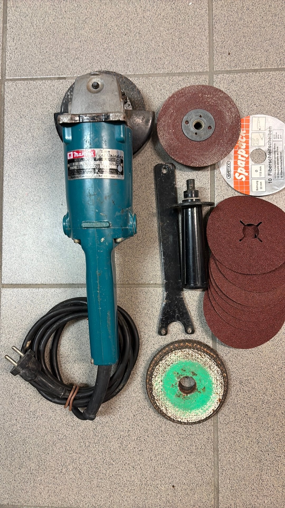 Makita haakse slijpmachine, Doe-het-zelf en Bouw, Ophalen of Verzenden, Gebruikt, Haakse handslijpmachine