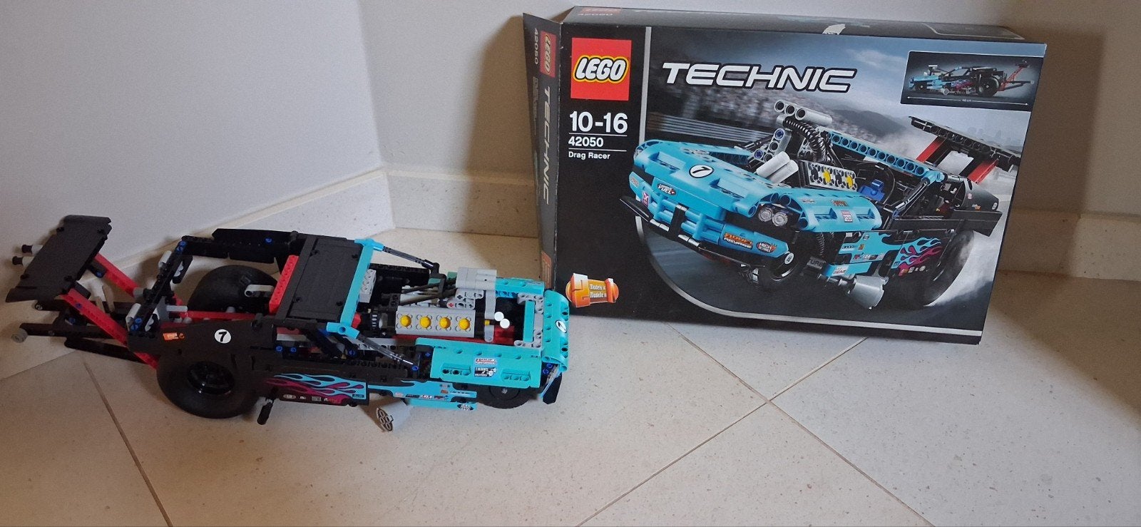 Lego dragracer 2 in 1 - 42050, Ophalen, Gebruikt, Lego, Compleet