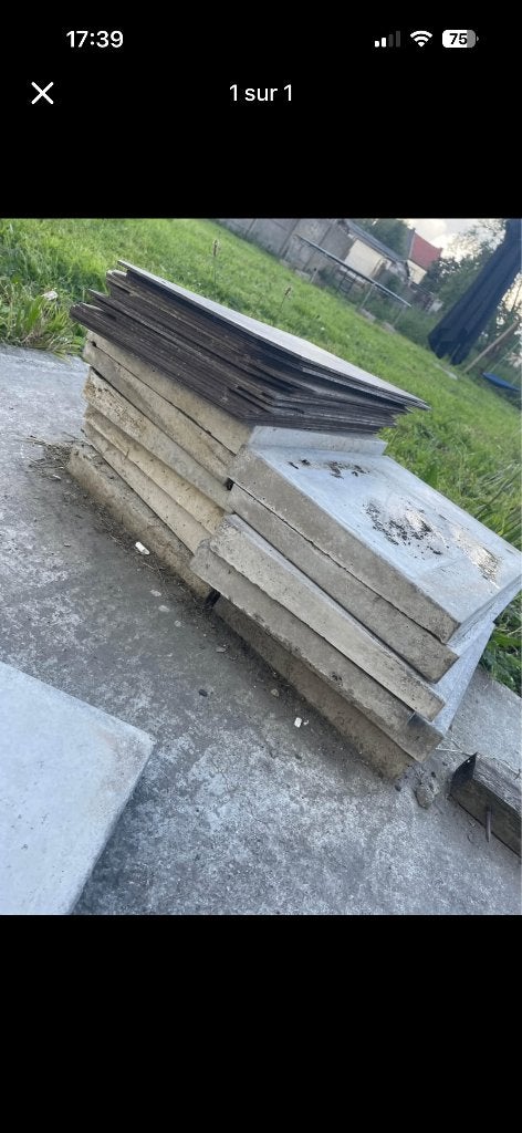 Couvre mur 35/50 cm, Bricolage & Construction, Enlèvement, Neuf, Béton