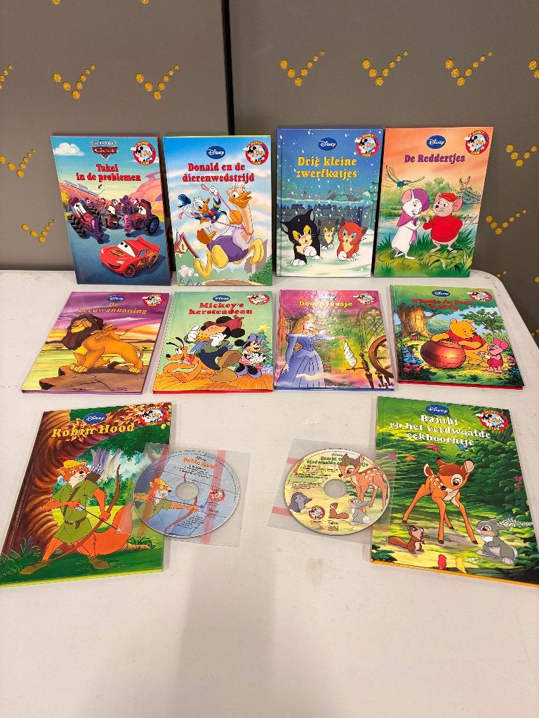 Pakket van 10 leesboekjes Disney Club met luister CD, Boeken, Ophalen of Verzenden, Walt Disney, Cd, Kind