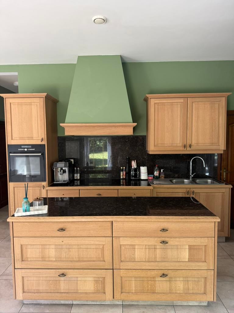 Vol eiken keuken, Huis en Inrichting, Keuken | Complete keukens, Zo goed als nieuw, Ophalen