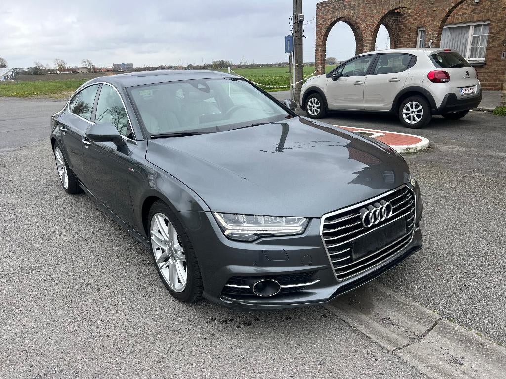 Audi A7 3.0 TDI – 211 PK – S line – VOL OPTIES, Autos, Argent ou Gris, Achat, Entreprise, Boîte manuelle