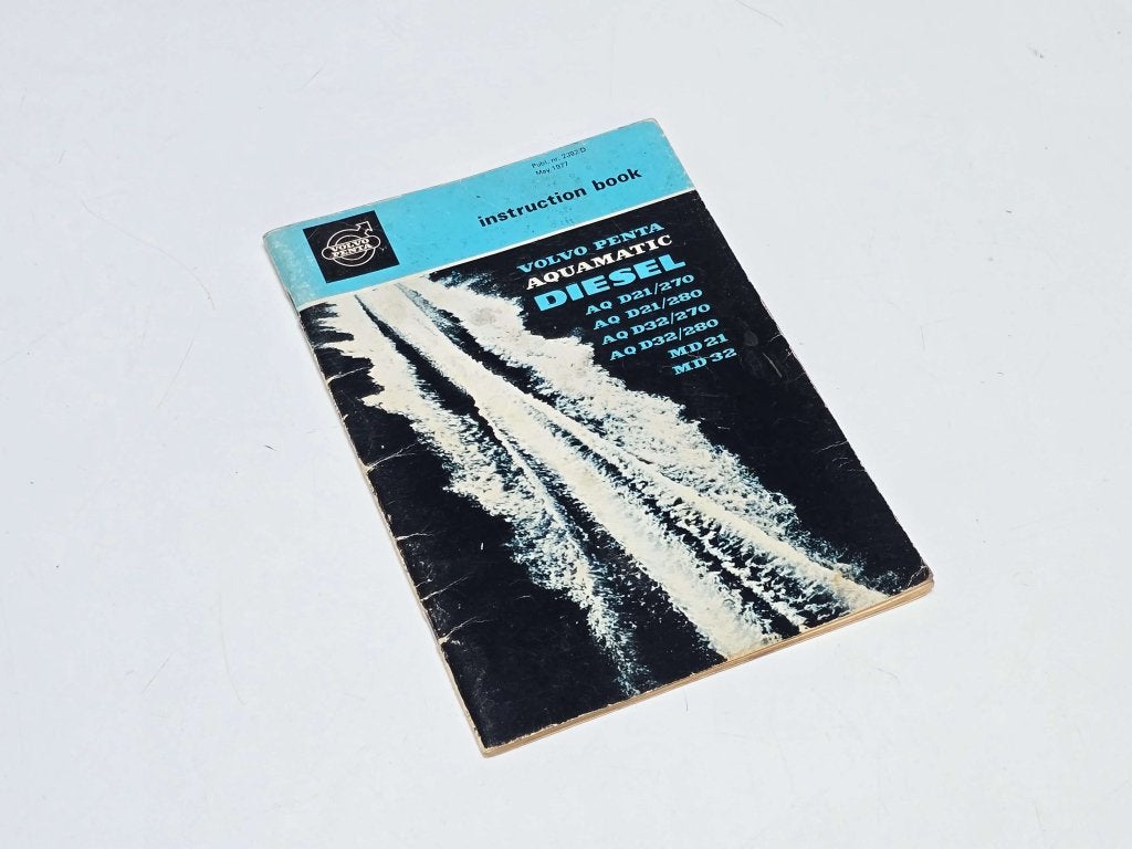 Volvo Penta instructieboek 1977 AQ270 / AQ280 / MD21 / MD31, Niet ingevuld, Enlèvement ou Envoi, Niet ingevuld, Utilisé