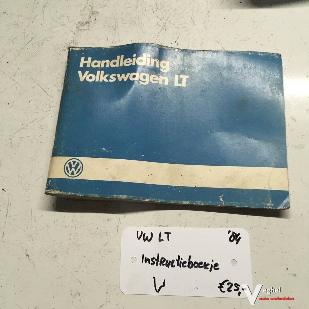 Vw LT 1984 Instructieboekje, Auto diversen, Handleidingen en Instructieboekjes, Ophalen of Verzenden
