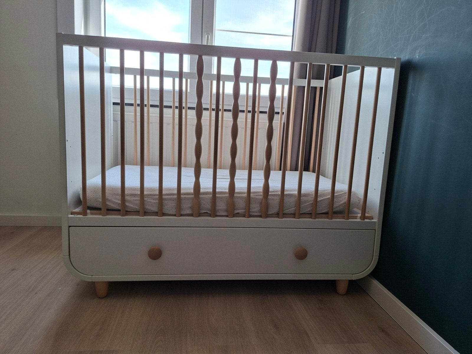 Ikea babybed 4 standen, Ophalen, Zo goed als nieuw, Ledikant
