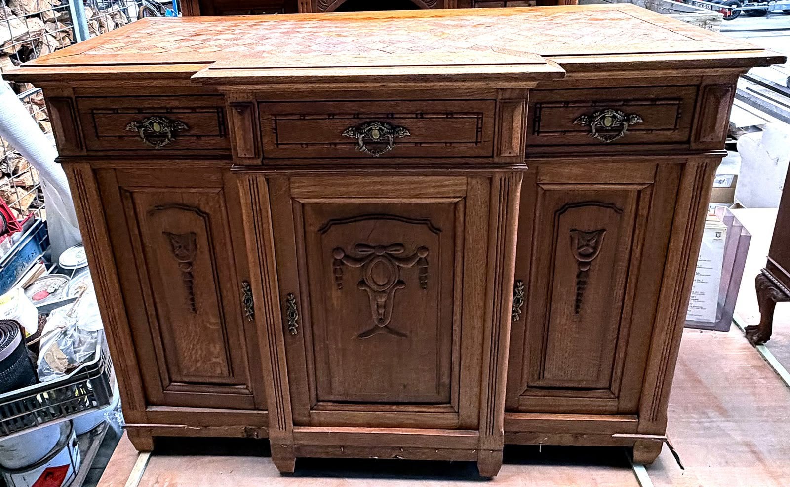 Armoire ancienne en chêne, Enlèvement