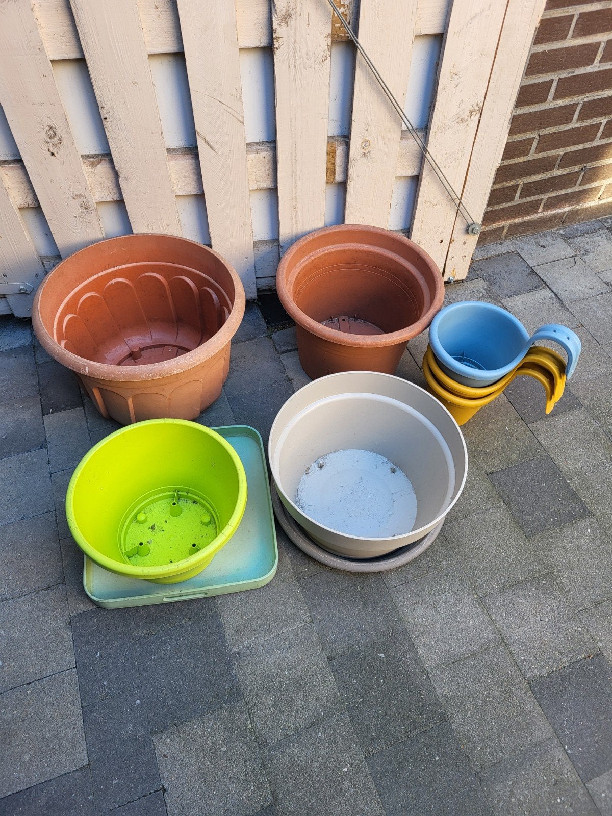 bloempotten, Tuin en Terras, Ophalen, Zo goed als nieuw, Kunststof