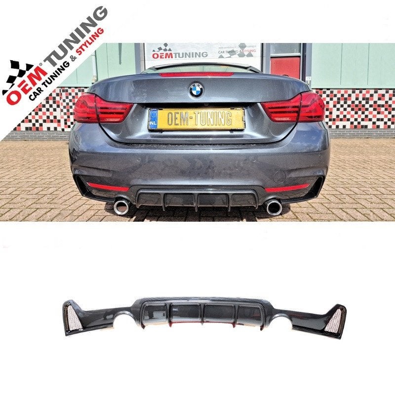 M‑Performance Style Diffuser 0-0 F32/F33/F36 Carbon Look, Auto-onderdelen, Nieuw, Ophalen of Verzenden, Achter, Bumper