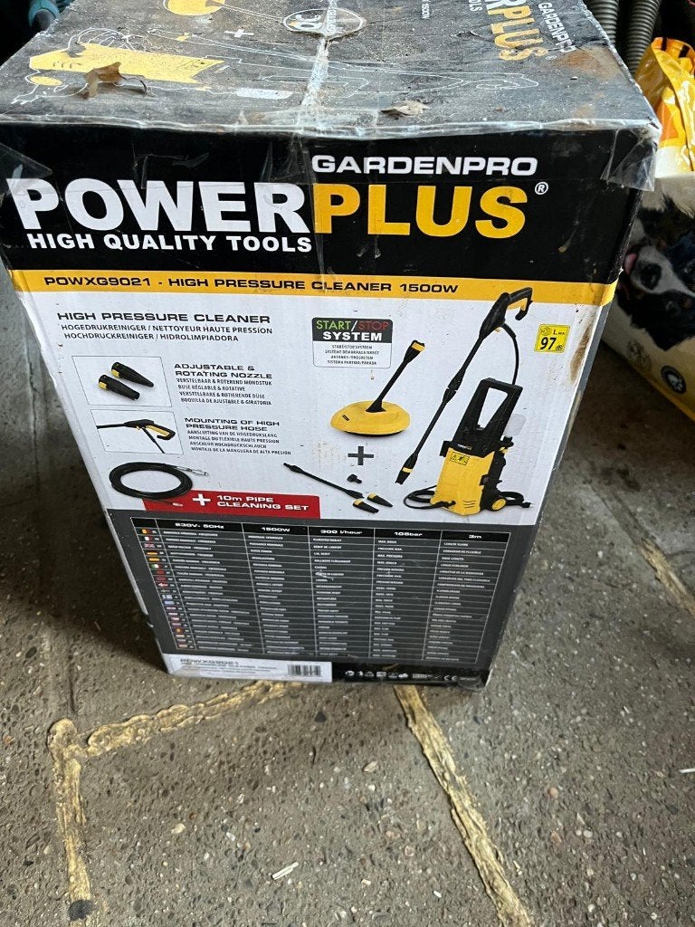 Powerplus hogedrukreiniger (model POWXG9021) 80 euro, Tuin en Terras, Ophalen, Met autostop en -start, Nieuw, Powerplus