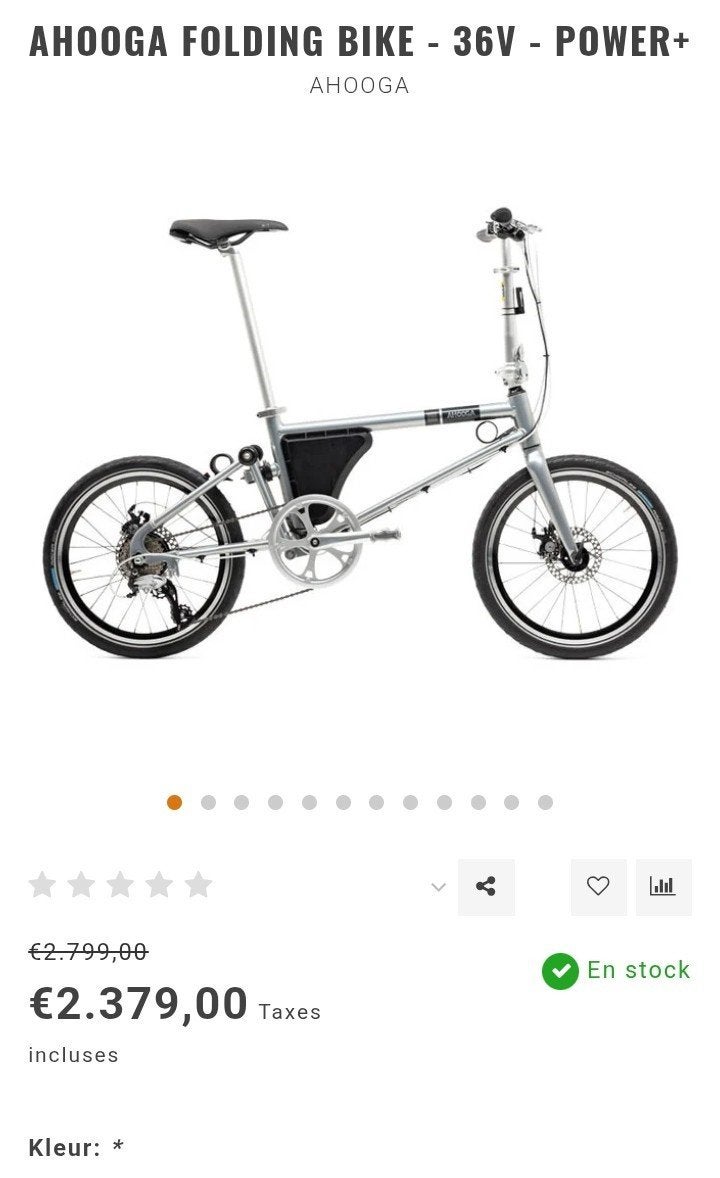 vélo électrique occasion, Vélos & Vélomoteurs, Vitesses, Enlèvement ou Envoi, Utilisé, Totalement pliable