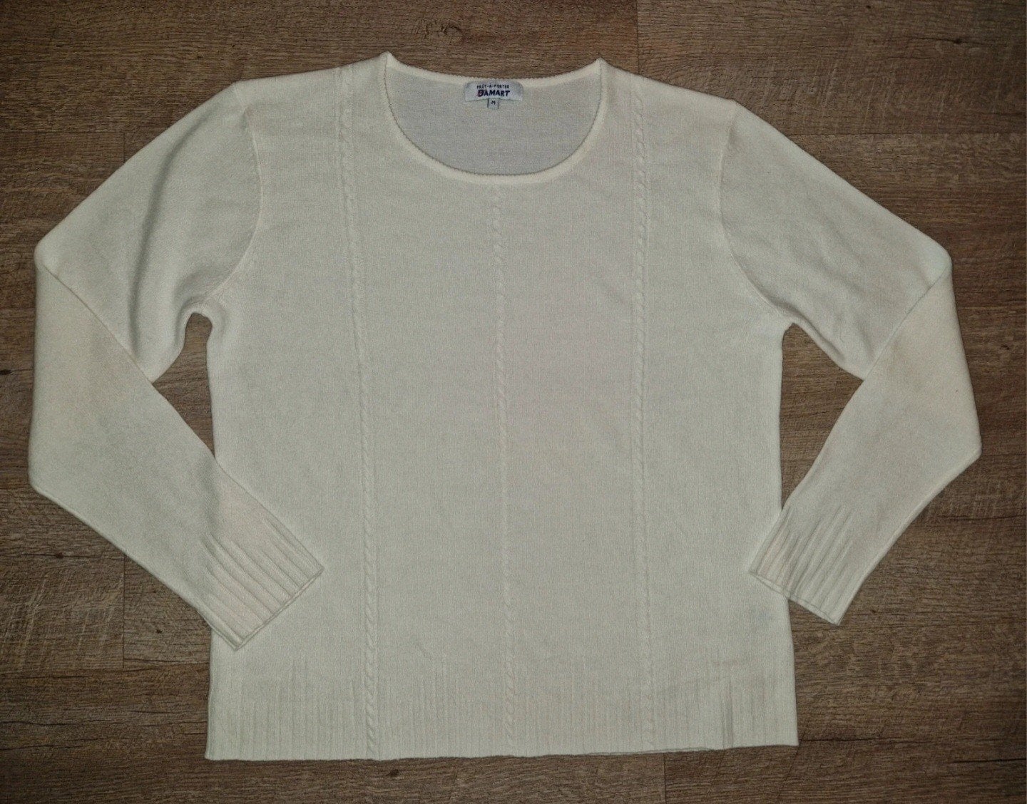 pull blanc cassé Damart M neuf, Kleding | Dames, Ophalen of Verzenden, Wit
