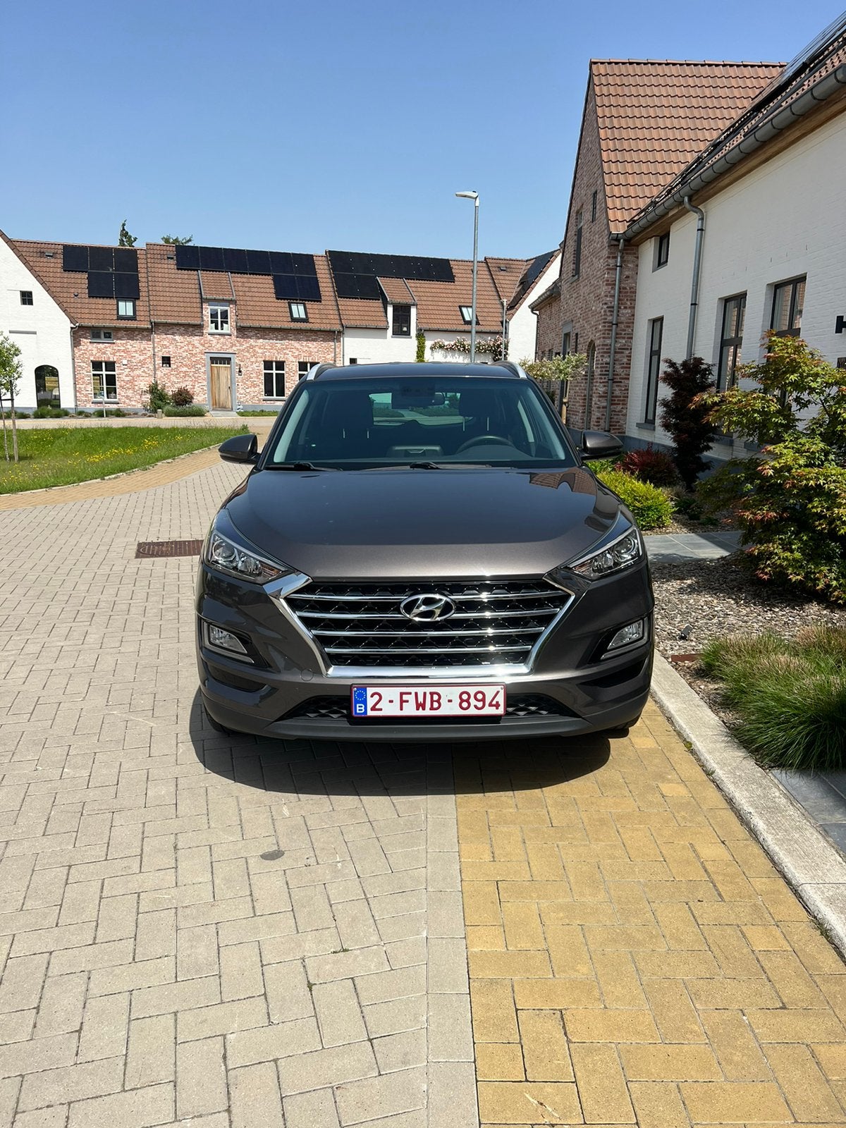 Hyundai Tucson 2019 80.000 km, Auto's, Hyundai, Voorwielaandrijving, Stof, Bruin, Tucson