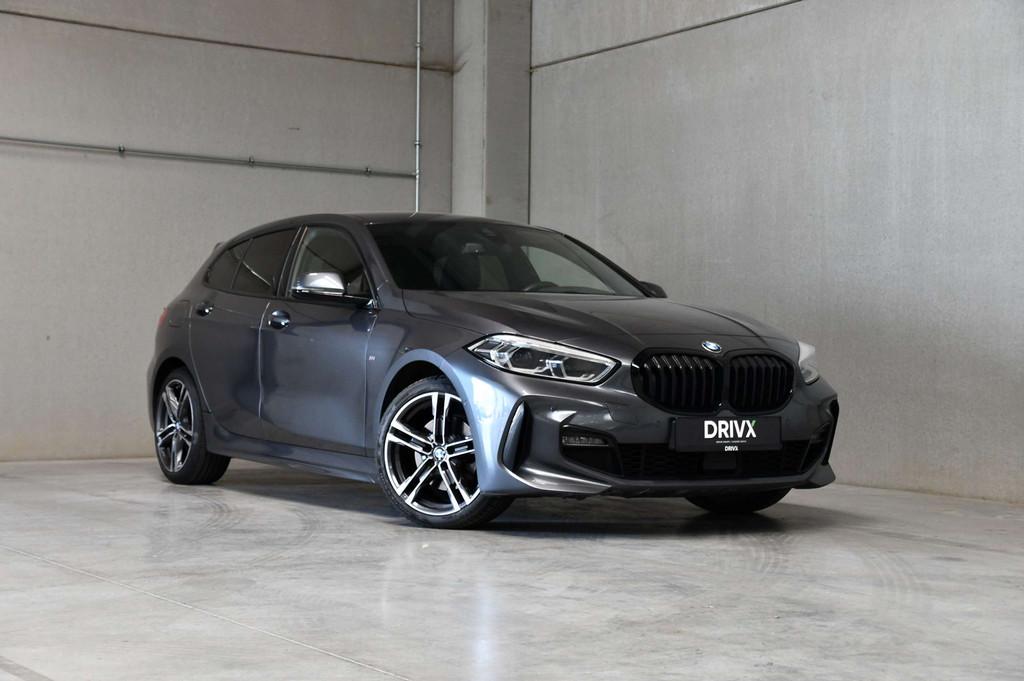 BMW 1 Serie 118 M-sport l DAB l Zetelverw. l Carplay l Navi, 4 zetels, 1 Reeks, Gebruikt, Leder