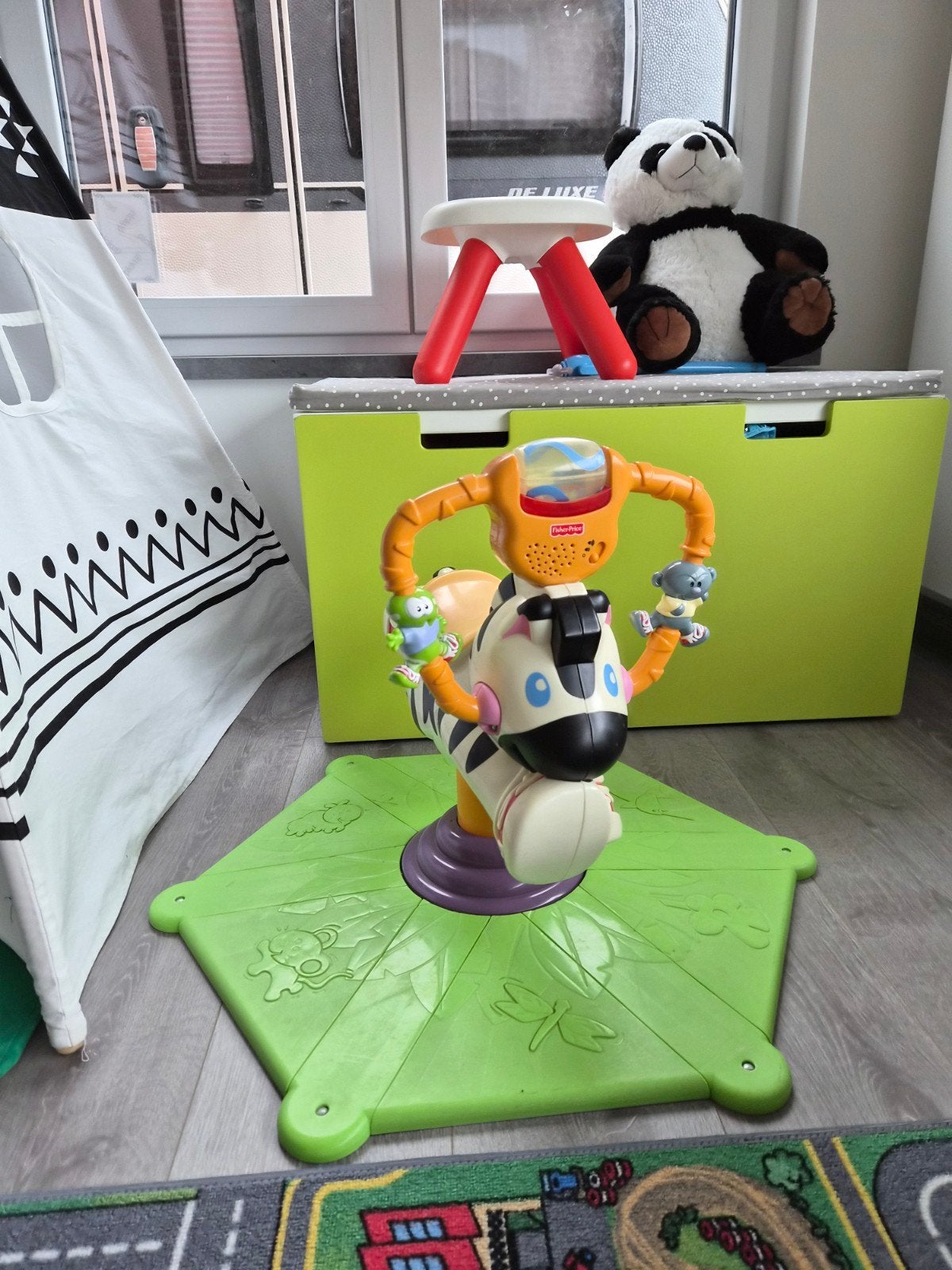 fisher price bounce en spin zebra, Kinderen en Baby's, Ophalen