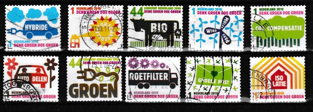Nederland 2010 - nr 2759 - 2768, Verzenden, Na 1940, Gestempeld