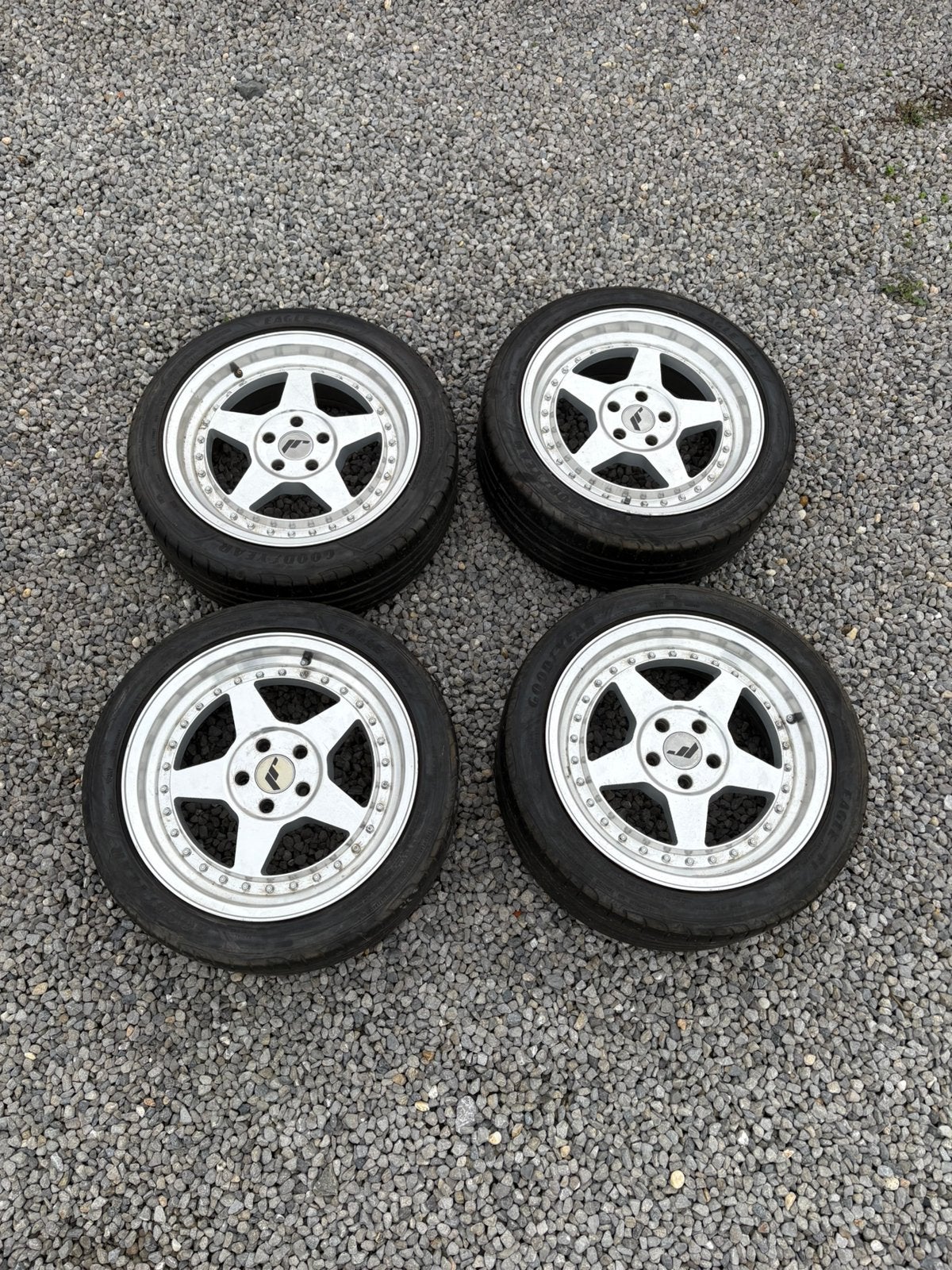 Japan racing 15inch 5x100, Auto-onderdelen, Ophalen, Gebruikt, 15 inch, Banden en Velgen