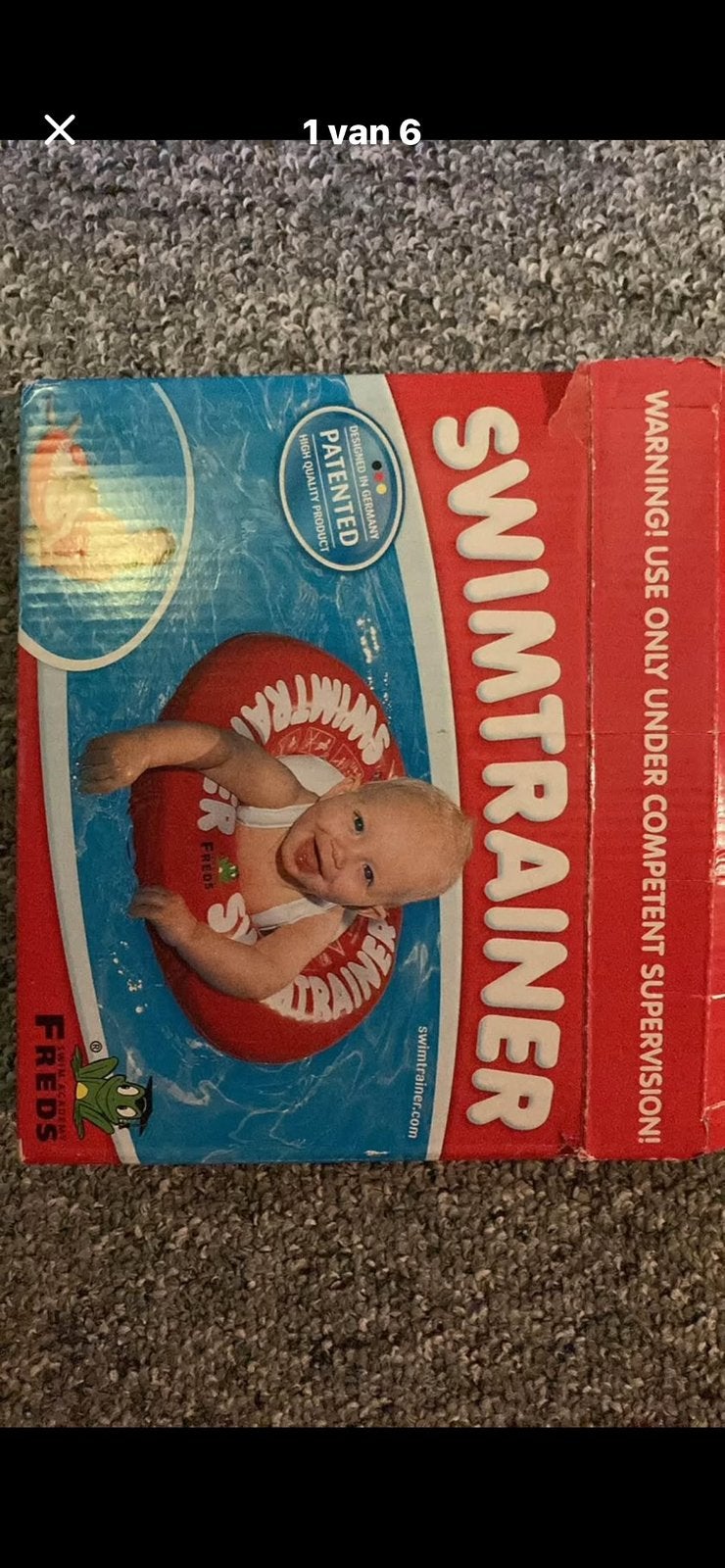 Fred swimtrainer classic (rood) 3mndn - 4 jaar; 6-18 kg., Kinderen en Baby's, Babykleding | Baby-zwemkleding, Ophalen, Zo goed als nieuw