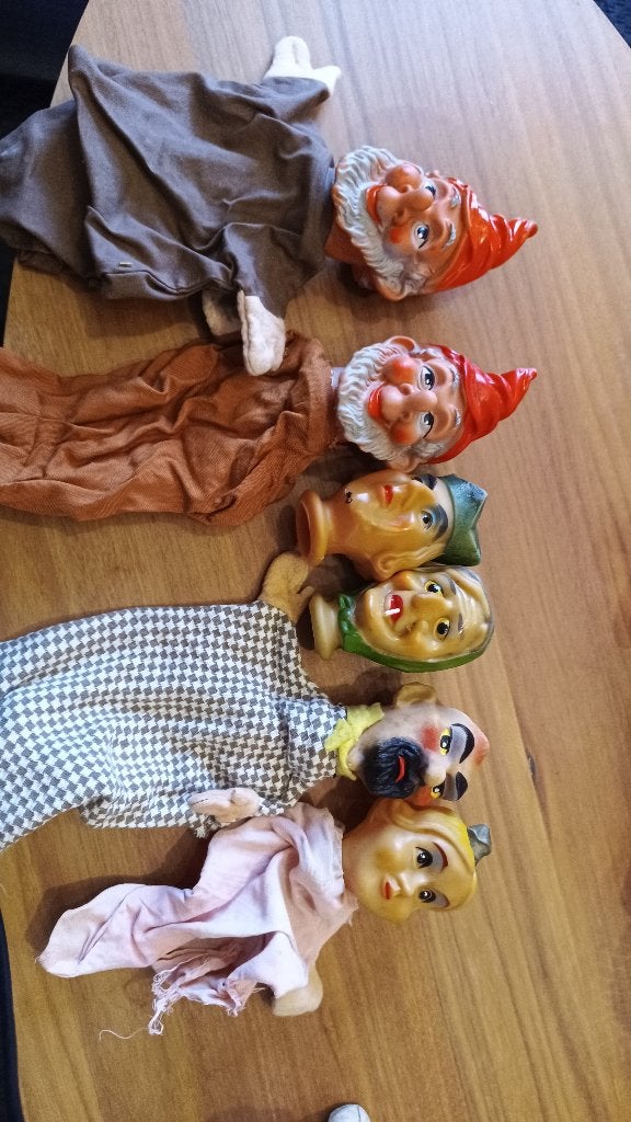 Vintage oude kabouterpoppen / sprookjesfiguren – lot, Enlèvement ou Envoi, Utilisé