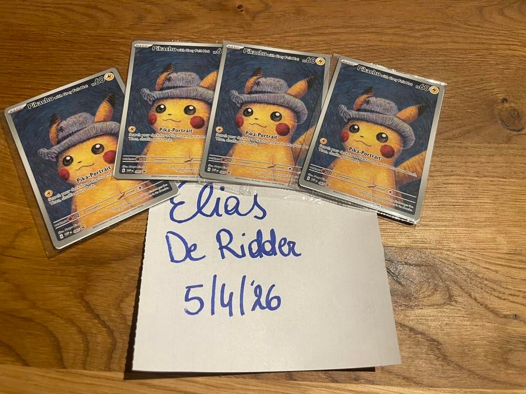 Pikachu van gogh sealed TE RUIL, Ophalen, Zo goed als nieuw