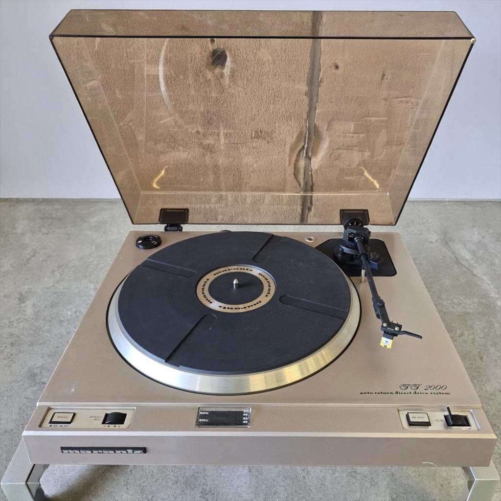 Vintage grijze Marantz TT 2000 platenspeler, Ophalen of Verzenden, Gebruikt, Platenspeler, Philips