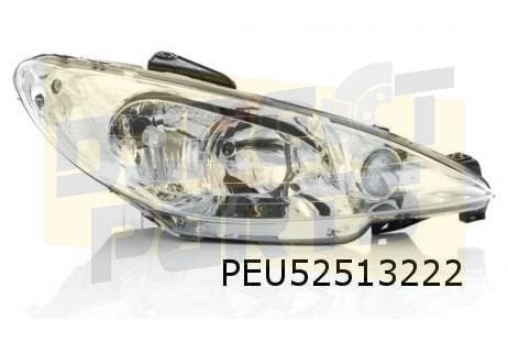 Peugeot 206 (12/5-) koplamp R Origineel! 6206A0, Neuf, -, -, -