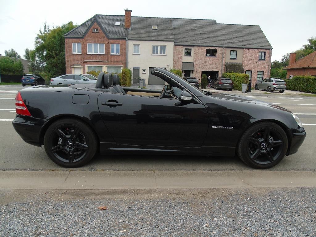 Mercedes SLK 200 Kompressor Cabrio *2002 *AIRCO*AUTOMAAT, Autos, Cuir, Achat, Beige, Entreprise