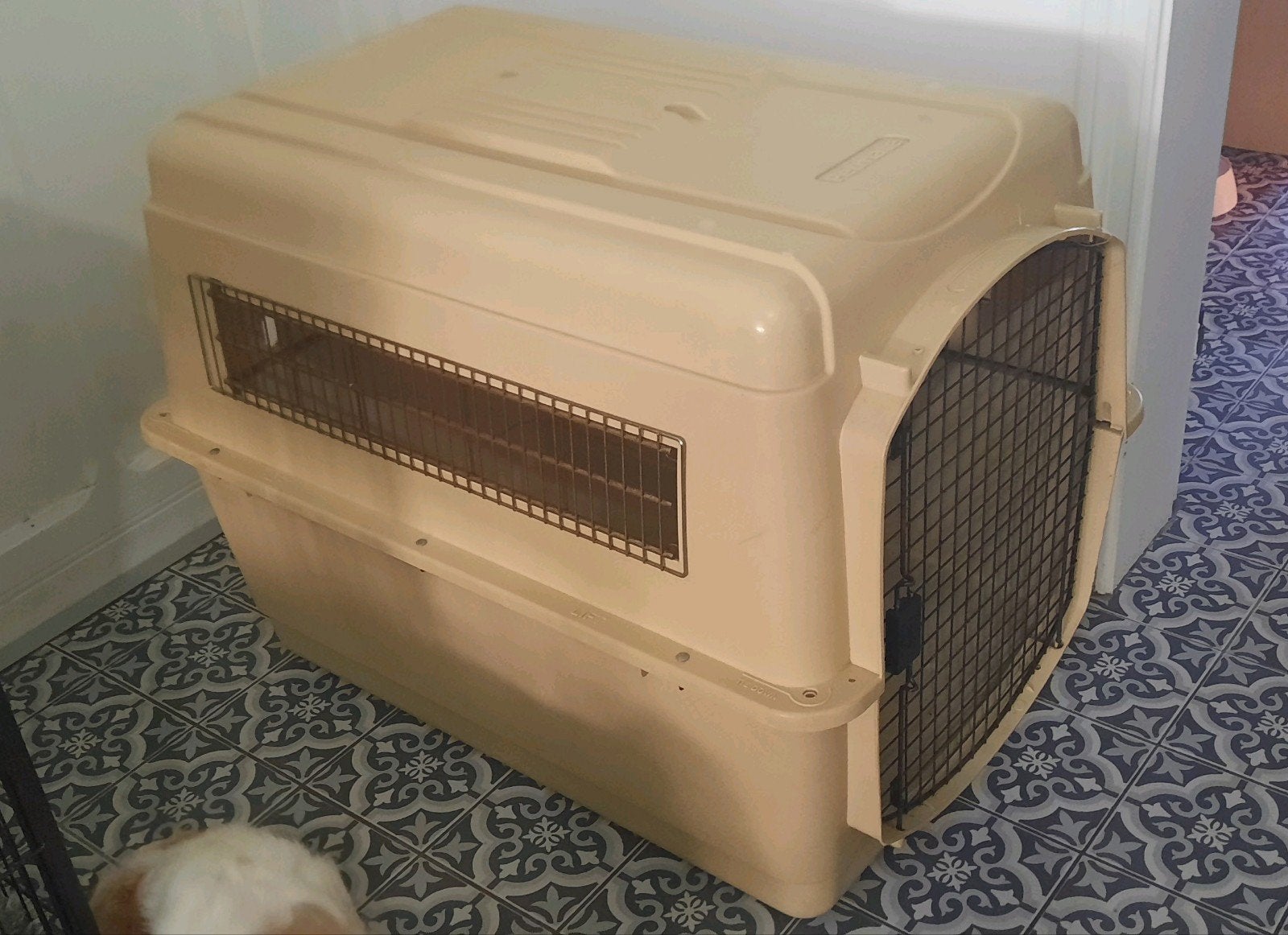 reis bench grote honden 1m lang, 76 hoog, 70 cm breed, Ophalen, Hondenkennel, Gebruikt, 65 tot 100 cm