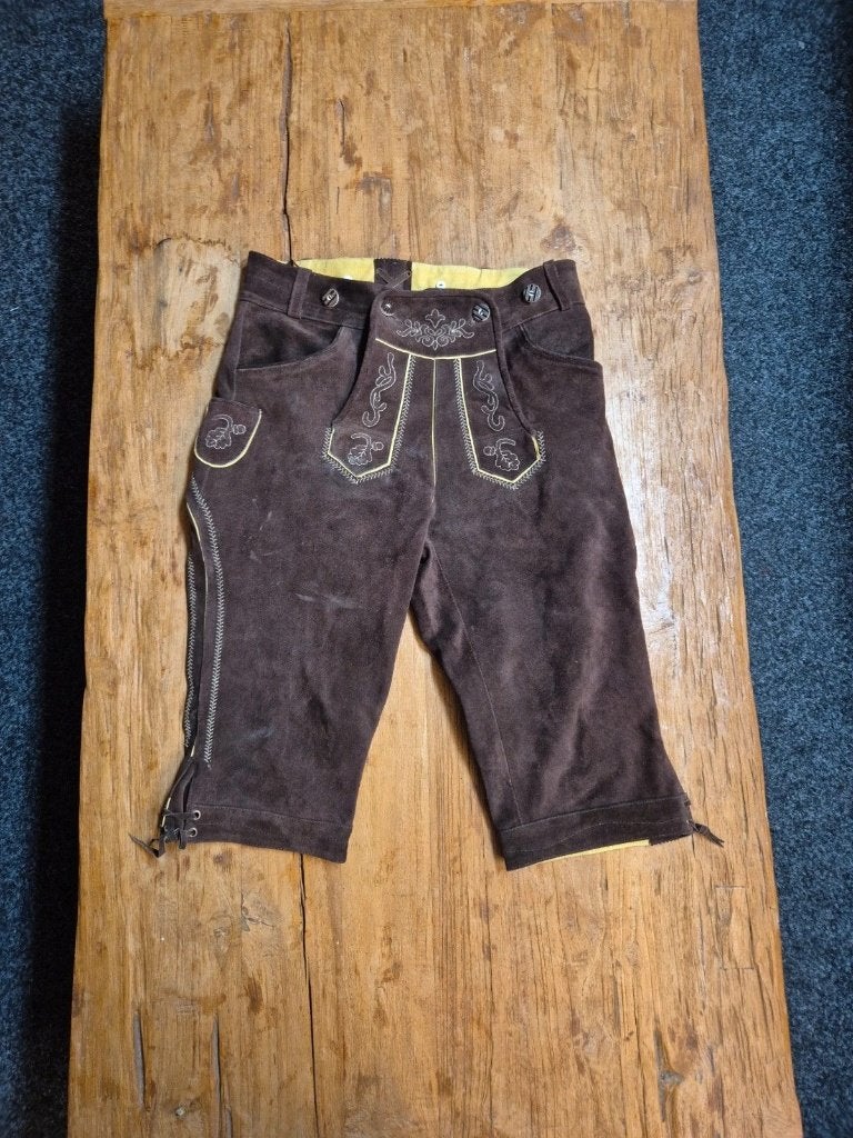 Heren lederhosen, Kleding | Heren, Bruin, Overige maten, Ophalen of Verzenden, Zo goed als nieuw