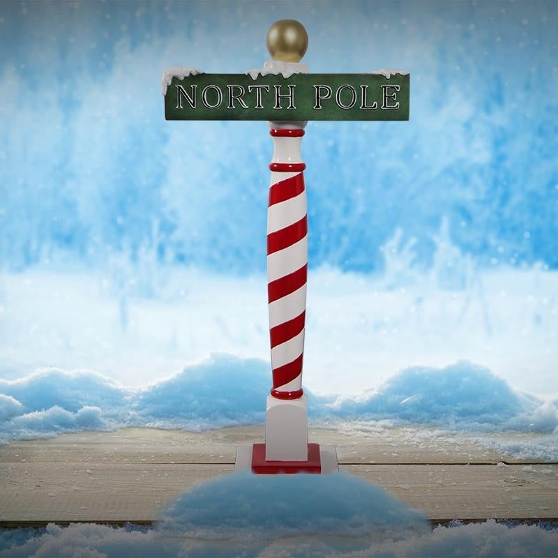 Panneau du pôle Nord — Père Noël, hauteur 180 cm, Enlèvement, Neuf