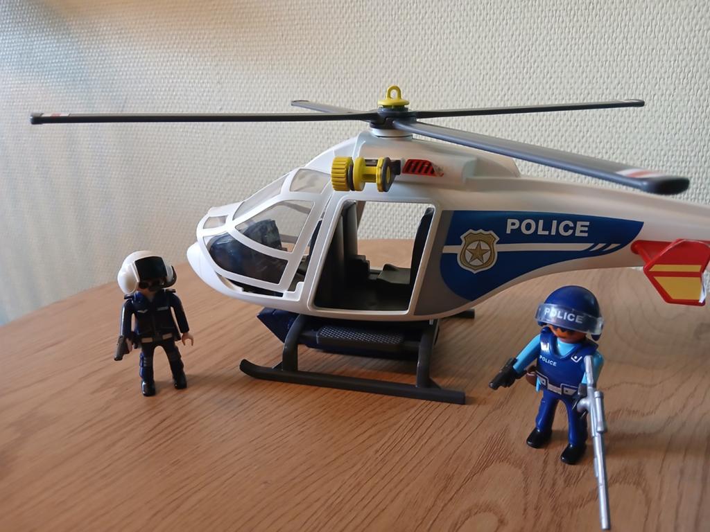 Playmobil 6874, Action, politiehelikopter met  LED zoeklicht, Kinderen en Baby's, Speelgoed | Playmobil, Ophalen of Verzenden