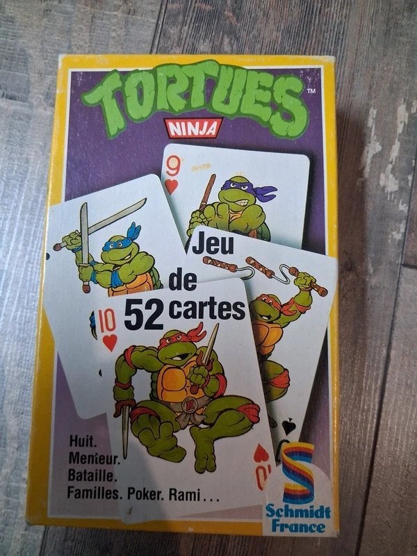 Jeu de cartes tortues ninja 1990 LIVRAISON GRATUITE, Enlèvement, Comme neuf