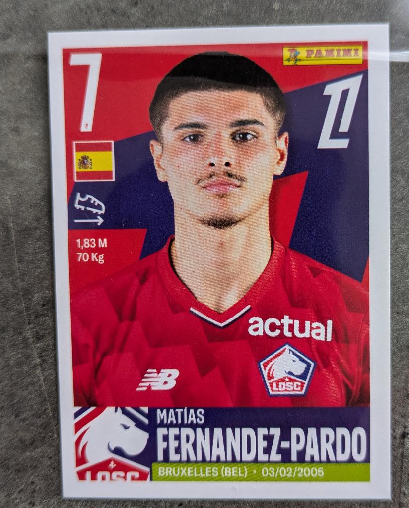 PANINI voetbal sticker FERNANDEZ PARDO nieuwe rode duivel, Ophalen of Verzenden, Nieuw, Sticker