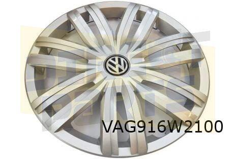 Volkswagen Caddy (7/15-12/20) wieldeksel 16" (1ZX fijnzilver, Neuf, -, -, -