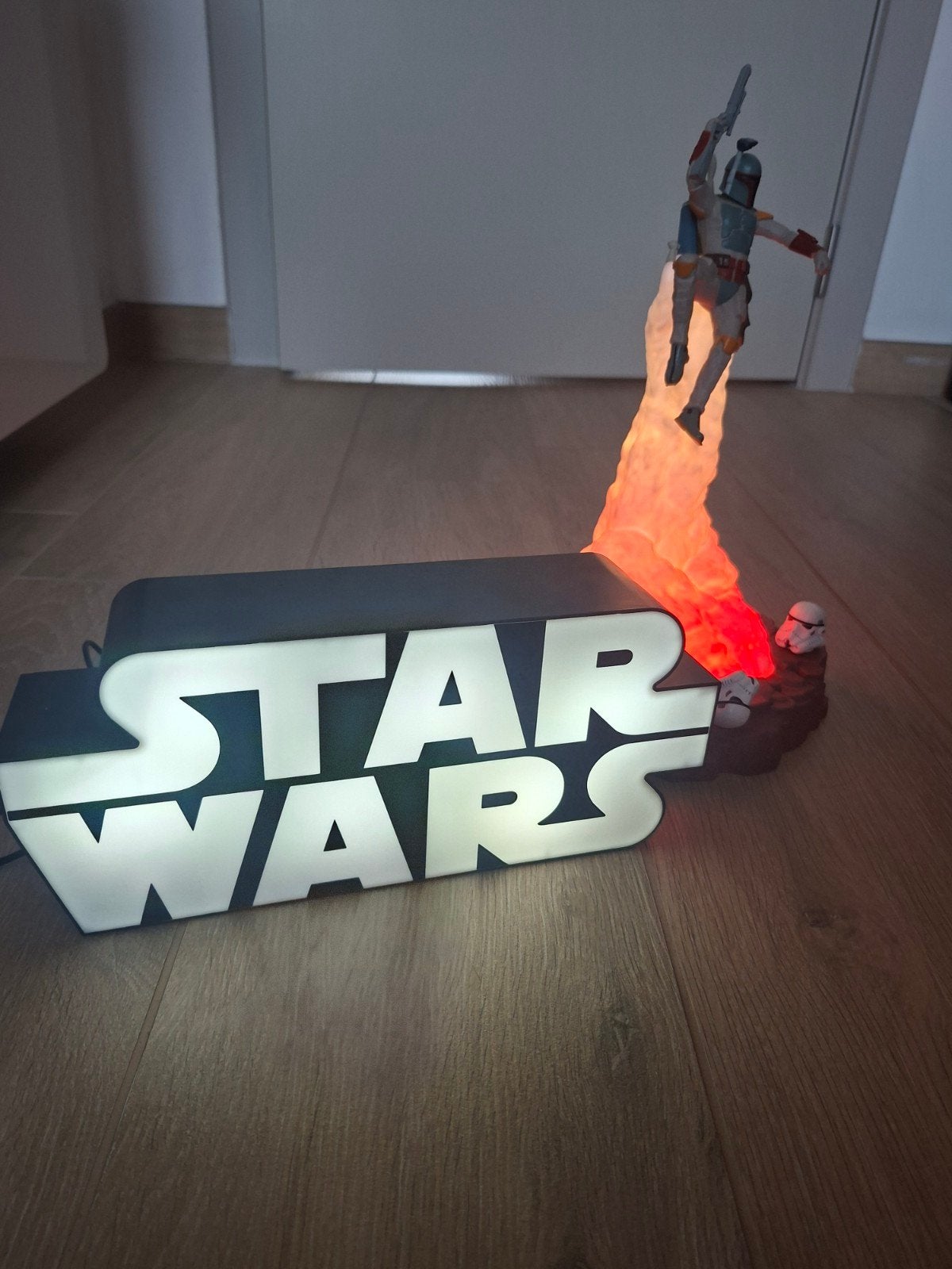 ​Star Wars Verlichtingspakket – Paladone Boba Fett Diorama, Verzamelen, Ophalen, Zo goed als nieuw, Beeldje of Buste