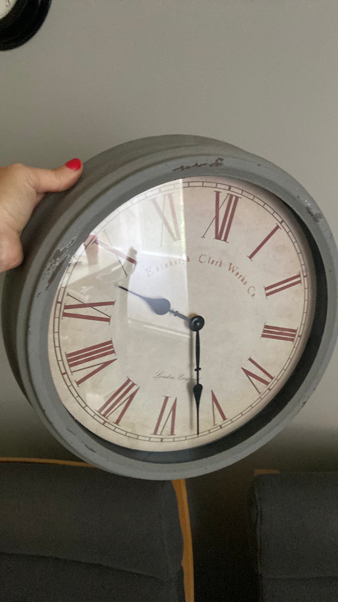 Wandklok, Ophalen, Zo goed als nieuw, Wandklok
