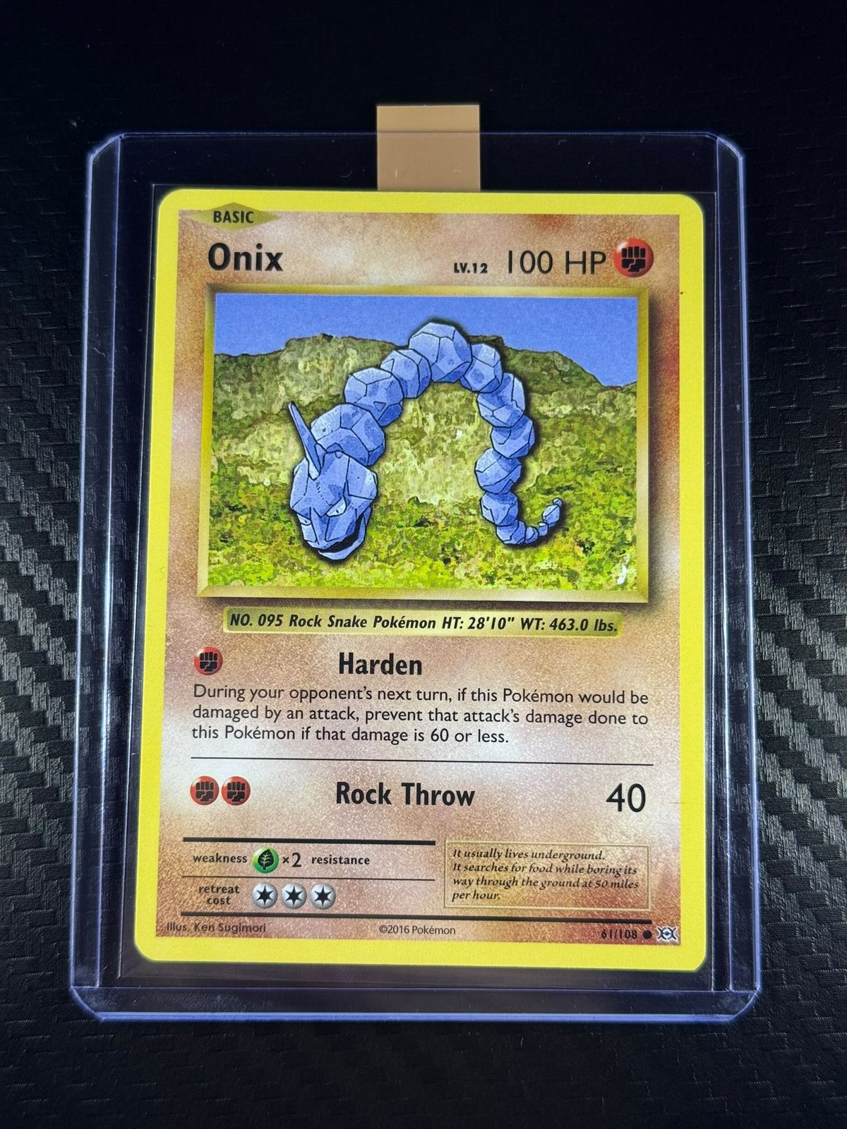 Onix | Common | Non Holo | 2016 | #61/108, Envoi, Comme neuf
