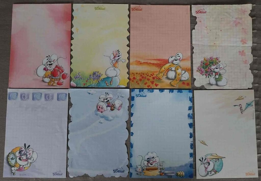 Diddl blaadjes A6 - 75 stuks, Enlèvement, Diddl, Utilisé, Papier, Carte ou Papeterie