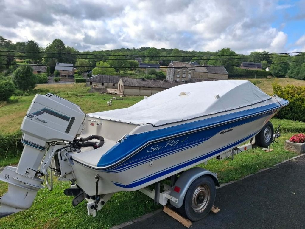 Bateau hors bord, Essence, 90 ch, 5 m, Remorque