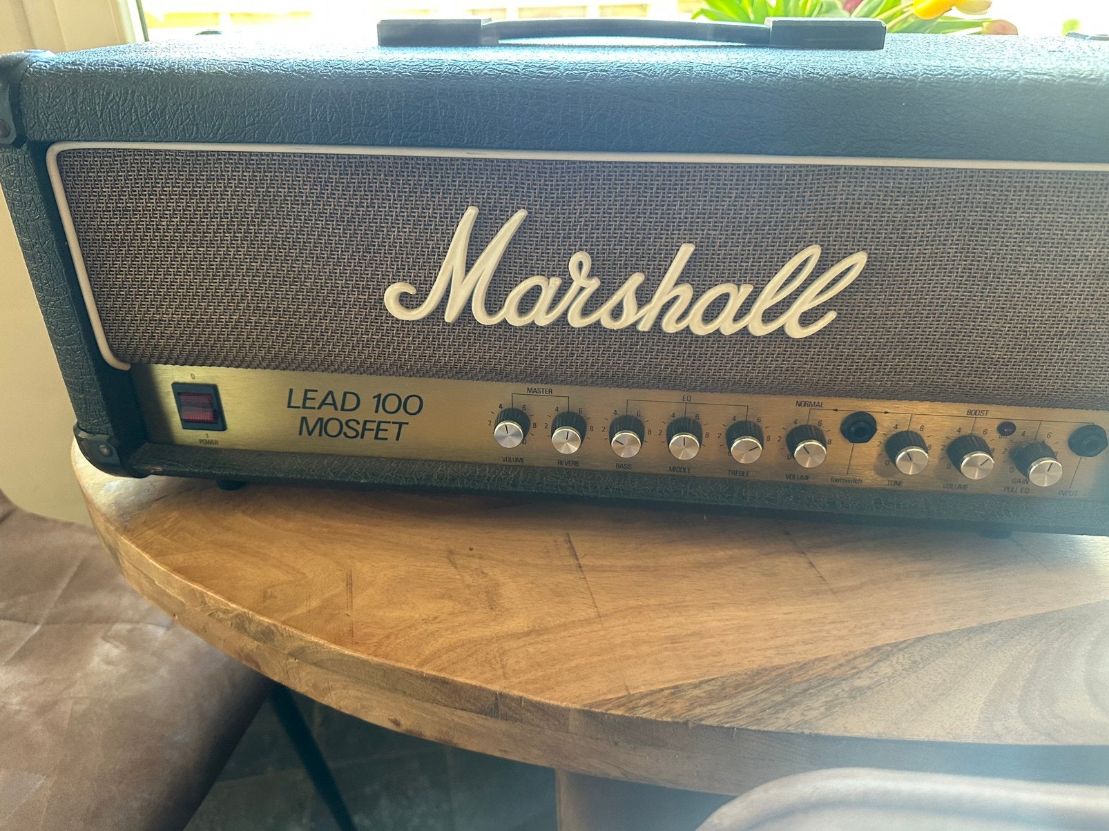 Marshall lead 100 mosfet, Musique & Instruments, Enlèvement, Utilisé, Guitare, 100 watts ou plus