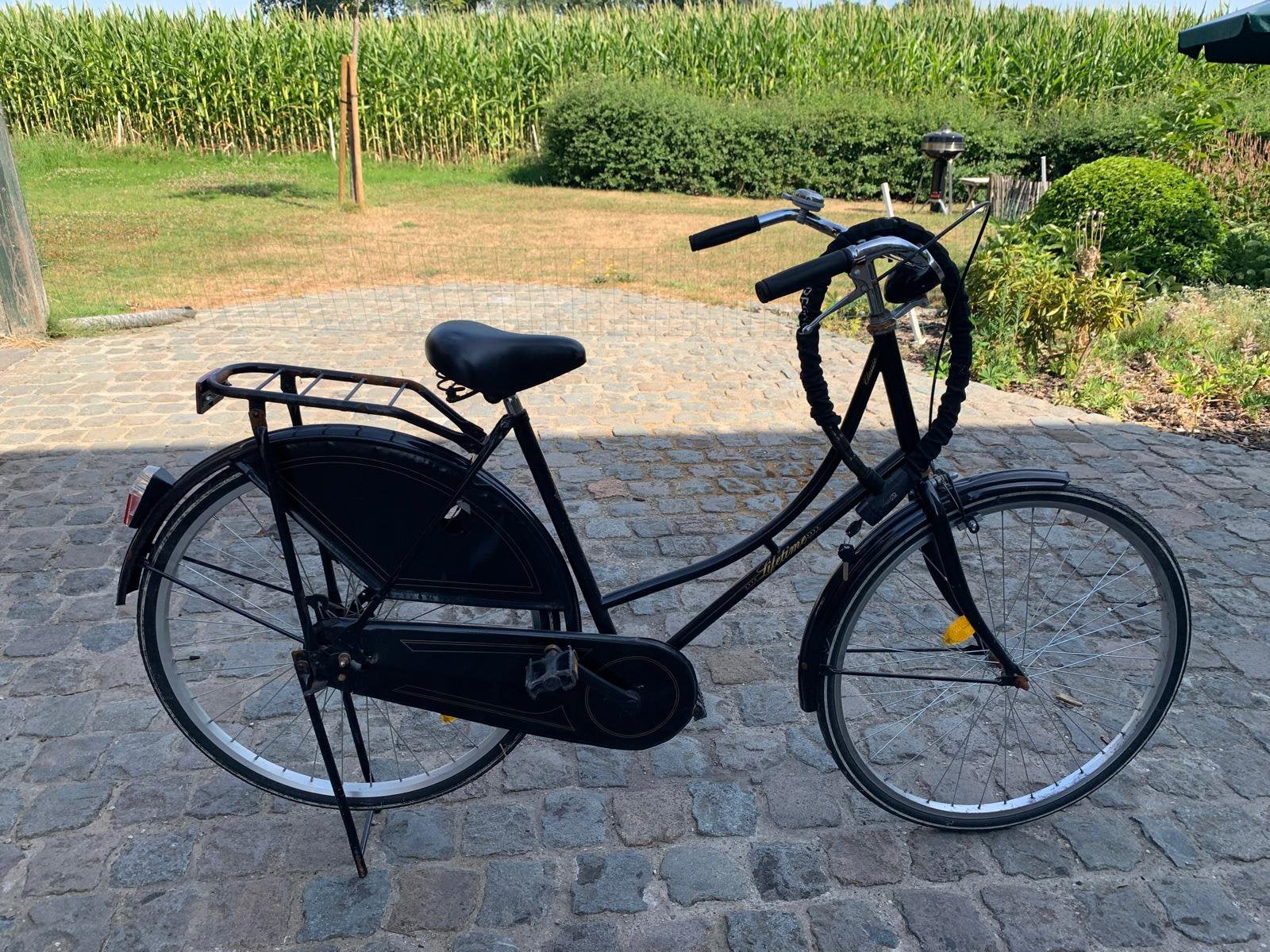 Oude hollandse omafiets, Fietsen en Brommers, Ophalen, Gebruikt, Terugtraprem, Handrem