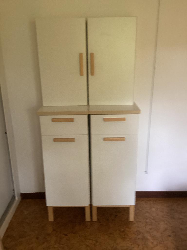 Ikea badkamer kastjes en spiegel, Ophalen, Gebruikt, 50 tot 100 cm, Minder dan 100 cm