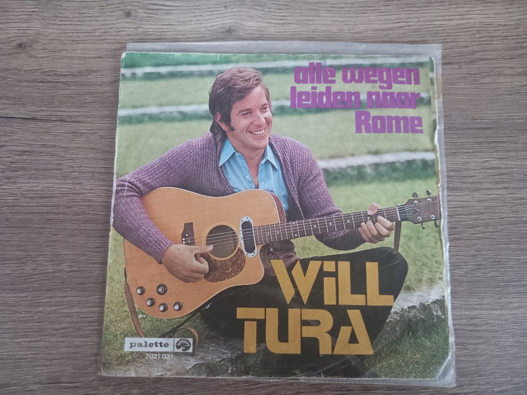 7" vinyl single Will Tura Alle wegen leiden Levenslied Pop, Cd's en Dvd's, Vinyl Singles, Ophalen of Verzenden, 7 inch, Nederlandstalig