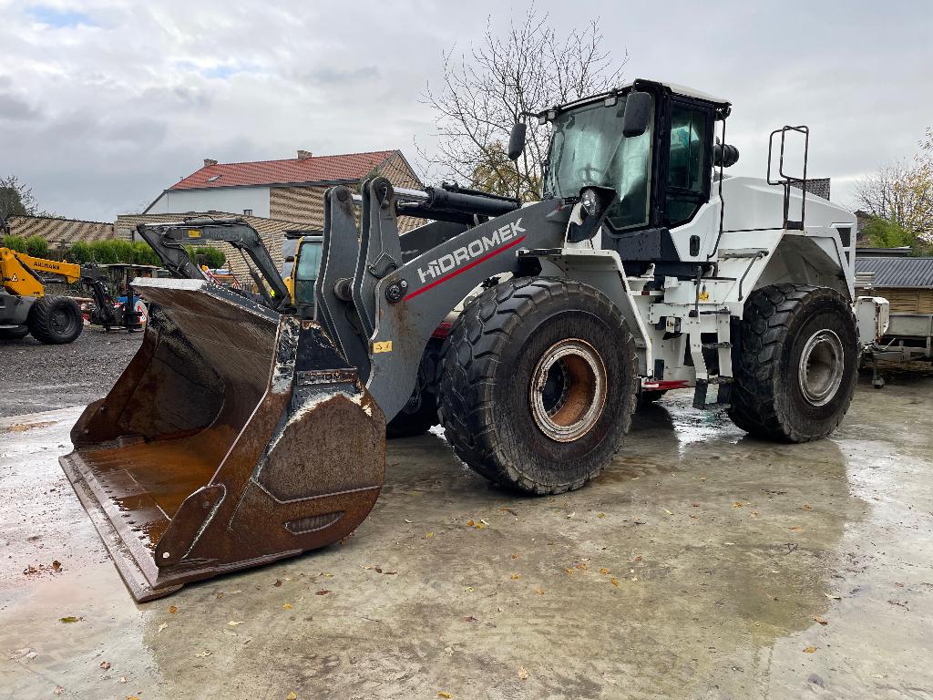 chargeuse sur pneu hidromek, Ophalen, Wiellader of Shovel
