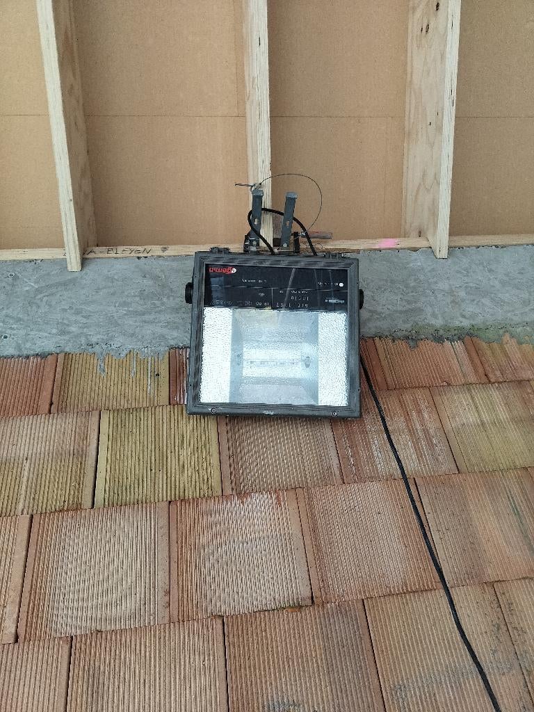 sterkte bouwlamp, Ophalen, Gebruikt, 500 watt of meer, Lamp